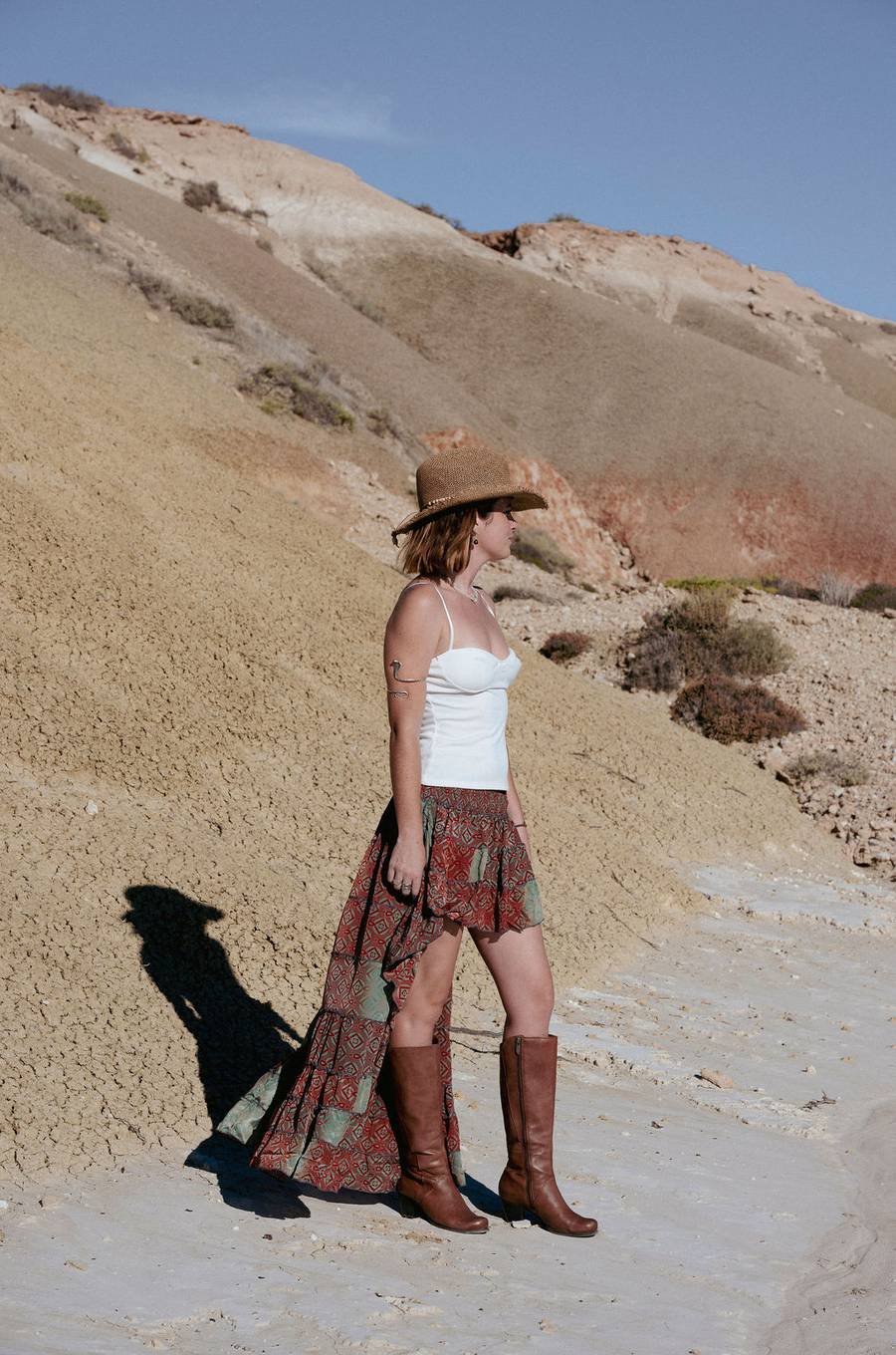 Madder wrap skirt